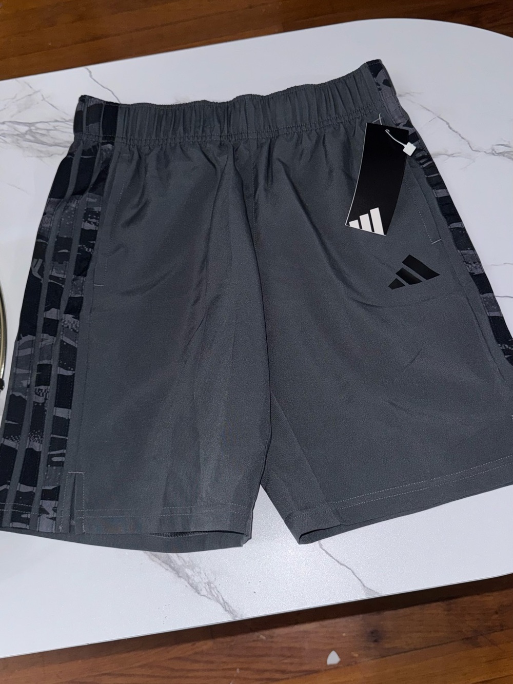 Adidas boys  Gray Performance Shorts